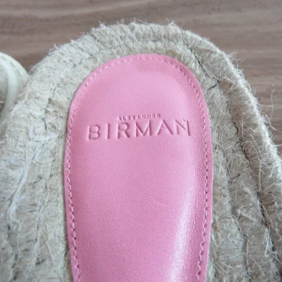 ALEXANDRE BIRMAN Lolita Espadrille Flat Slide Sandals Fresh In Pink - Size US 11 - Picture 8 of 16